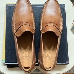 Brand New! Peter Millar New leather loafers Men’s 13 M brown leather